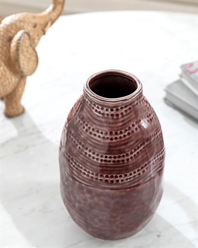Erica Ваза 11,5x11,5x17,3 см Бордо