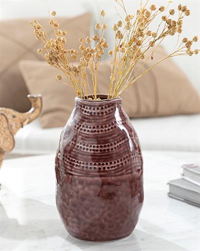 Erica Ваза 11,5x11,5x17,3 см Бордо