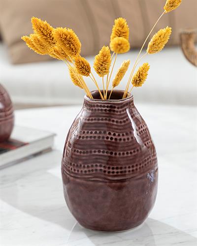 Erica Ваза 9,5x9,5x13 см Бордо