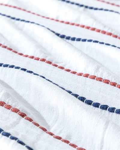 Essence Покривка За Легло Двоен Размер, Муселин, Бяло, 240 X 260 Cm