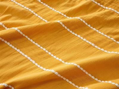 Essence Покривка За Легло Двоен Размер, Муселин, Горчица, 240 X 260 Cm