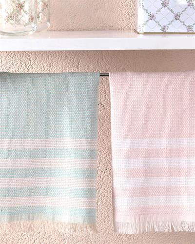 Etamin Кърпа За Сушене 2 бр. 70% Памук 30% Регенериран памук 30x50 см Син - Розов