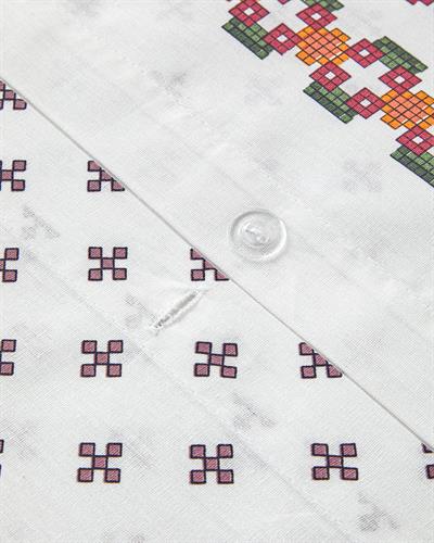 Etamine Flower Спален Комплект Двоен Памучен 200x220 см Розов