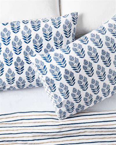 Eternal Harmony Калъфка За Възглавница 2 бр. Памучен 50x70 см Индиго.