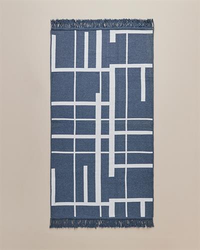 Eterno Тъкан Килим 80x150 cm Морскосин