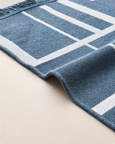 Eterno Тъкан Килим 80x150 cm Морскосин