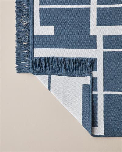 Eterno Тъкан Килим 80x150 cm Морскосин