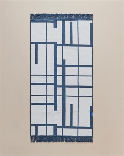 Eterno Тъкан Килим 80x150 cm Морскосин