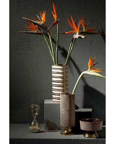 Ethel Ваза Каменна керамика 14,5x14,5x37,5 см Виолетов..