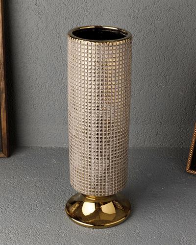 Ethel Ваза Каменна керамика 14,5x14,5x37,5 см Виолетов..