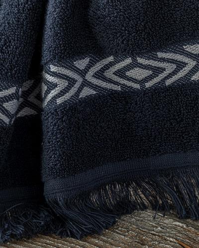 Ethnic Хавлии За Ръце Памучен, Тъмно Синьо, 30 X 40 Cm