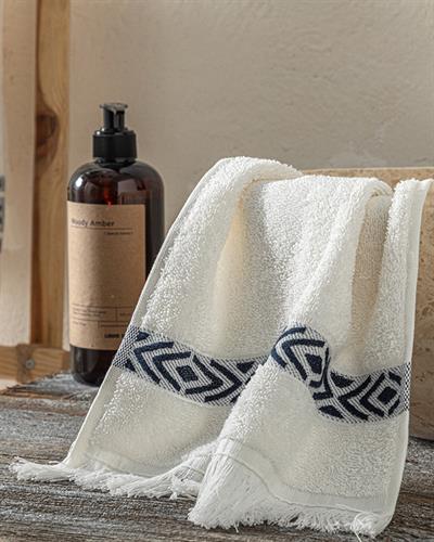 Ethnic Кърпа За Ръце Памук 30x40 см Бял