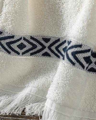 Ethnic Кърпа За Ръце Памук 30x40 см Бял