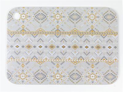 Ethnic ДЪСКА ЗА РЯЗАНЕ Голяма 35x25 cm White-Gray