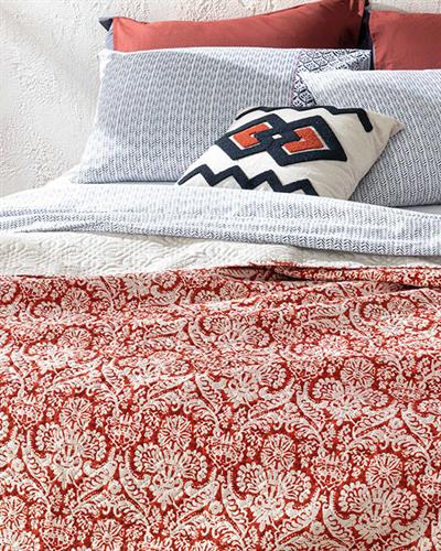 Ethnic Coral Многофункционално Покривало Двоен 200x220 см Корал