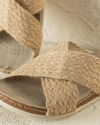 Women Sandals 36 Beige