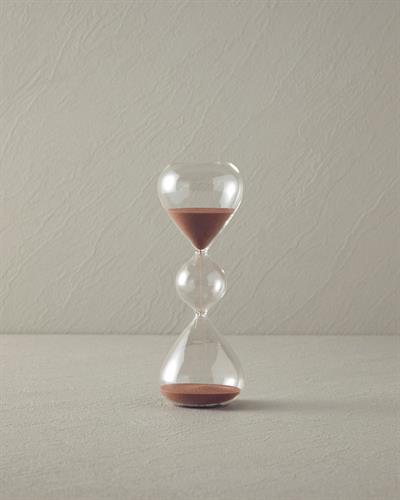 Eva Пясъчен Часовник 7x19 cm Пепел от рози