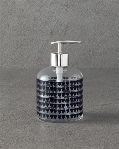 Eva Дозатор За Течен Сапун За Баня Стъкло 8,7x18,5 см Сребърен.