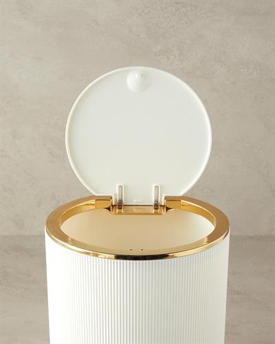 Evelyn 2 Set Bathroom Set 19x21,5 cm+10x10x37 cm White