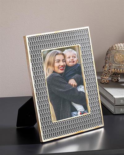 Evelyn Рамка Полирезин 20X2X25 см Сребърен