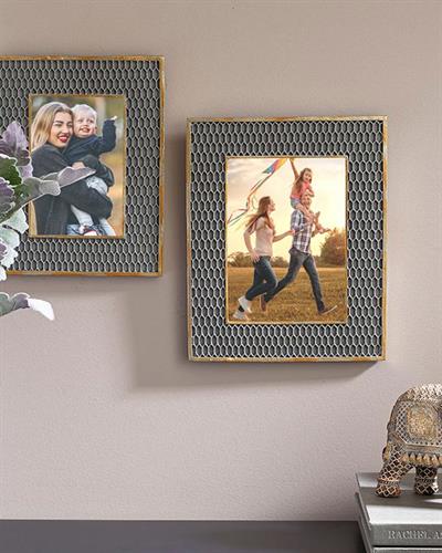 Evelyn Рамка Полирезин 20X2X25 см Сребърен