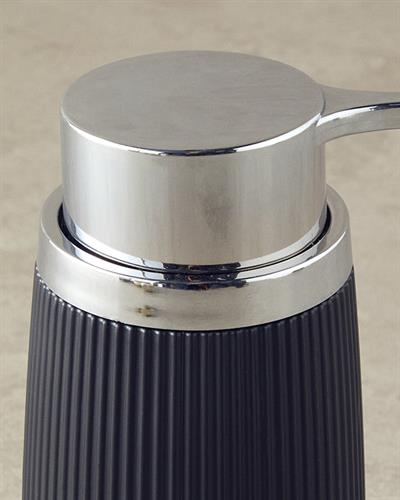 Evelyn Комплект За Баня 3 бр. 17,5x6,5x6,5 см+9x6,5x6,5 см+1 Черен