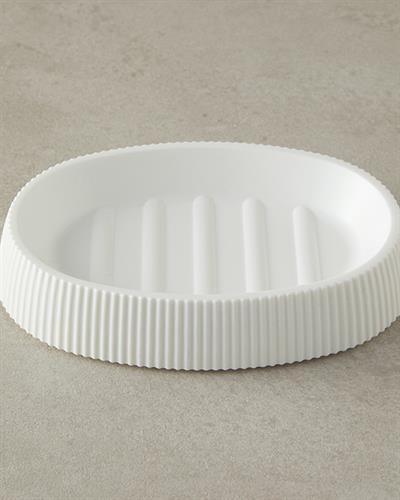 Evelyn Комплект За Баня 3 Бр., Бяло, 17,5 X 6,5 X 6,5 Cm+9 X 6,5 X 6,5 Cm+1