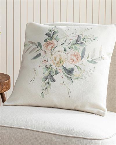 Evia Printed Cover Throw Pillows 45x45 cm Beige