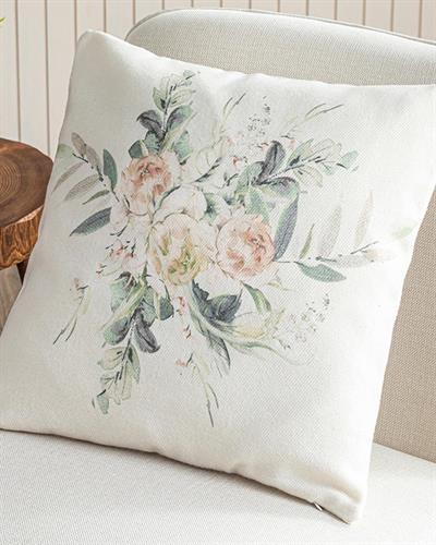Evia Printed Cover Throw Pillows 45x45 cm Beige