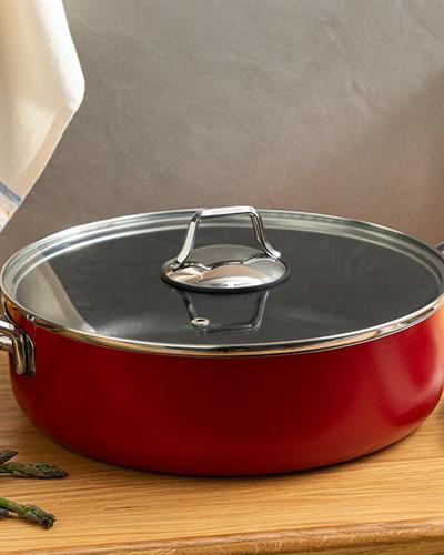 Excellence Тенджера Незалепващо Покритие, Алуминий, Червено, 26 Cm