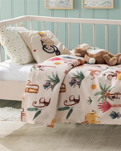 Exotic Бебешка Покривка Памучен, Бежово, 100 X 150 Cm