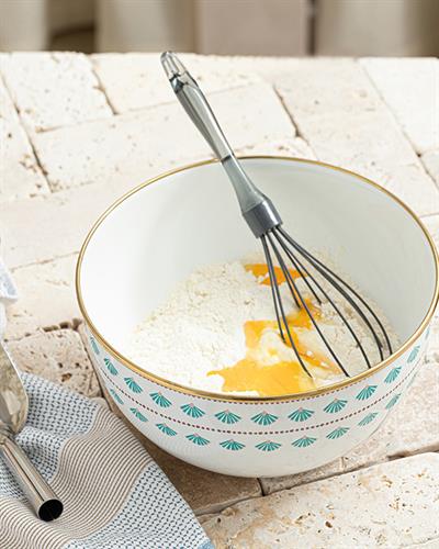 Exotic Art Купа За Смесване Емайлиран, Бяло, 24 Cm