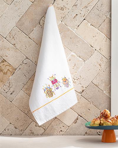 Exotic Bug Кърпа За Изсушаване Памучен, Бяло, 30 X 50 Cm