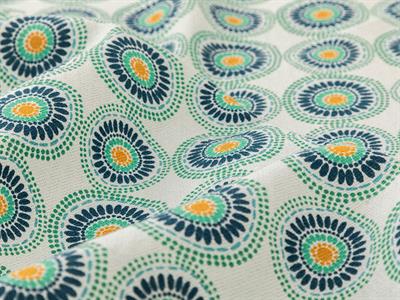 Exotic Circles Пике King Size, Отпечатан, Тъмно Зелено, 240 X 220 Cm