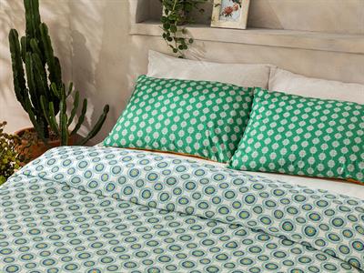 Exotic Circles Пике King Size, Отпечатан, Тъмно Зелено, 240 X 220 Cm