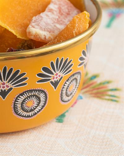 Exotic Date Купа Емайлиран, Жълто, 12 Cm