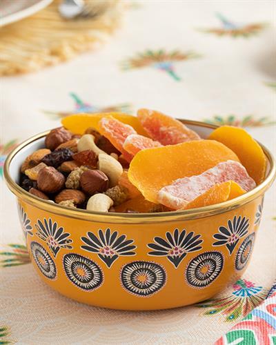 Exotic Date Купа Емайлиран, Жълто, 12 Cm