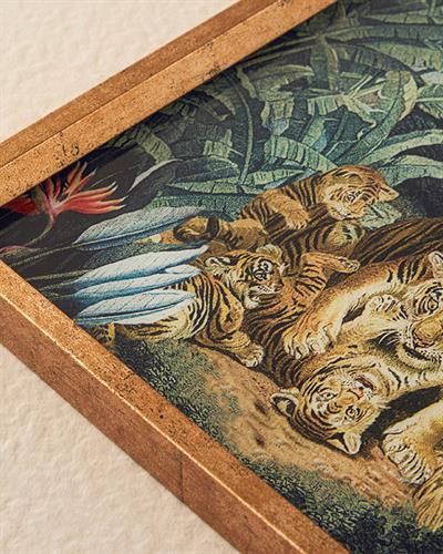 Exotic Forest Декоративна Табла Стъкло, Тъмно Зелено, 31 X 46 Cm