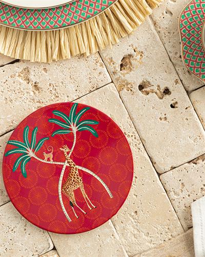 Exotic Giraffe Нихале Керамика, Червено, 16 Cm