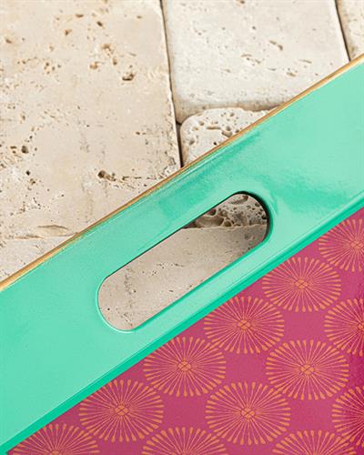 Exotic Giraffe PP Tray 40x27 cm Pink