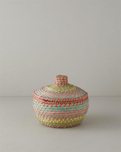 Exotic Lines Кутия За Съхранение Слама 25x21 см Многоцветен