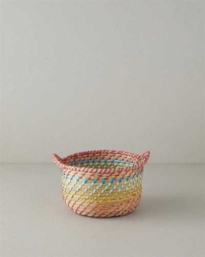 Exotic Lines Кошница Слама 28x18 см Многоцветен