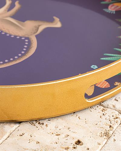 Exotic Monkey PP Tray 33 cm Purple