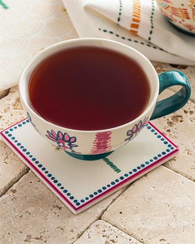 Exotic Palm Подложка За Чаша Керамика, Цветен, 10,8 Cm