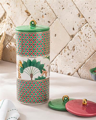 Exotic Shine Кутия За Съхранение New Bone, Розово-Зелено, 0