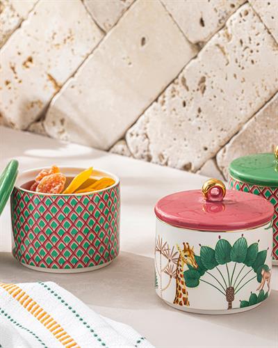 Exotic Shine Кутия За Съхранение New Bone, Розово-Зелено, 0