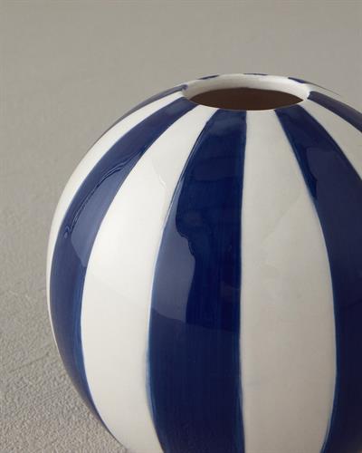 Exotic Strip Ваза Керамика 10,5x10,5x9,5 см Морскосин