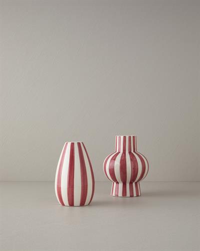 Exotic Strip Ваза Керамика 10x10x24 см Жълт