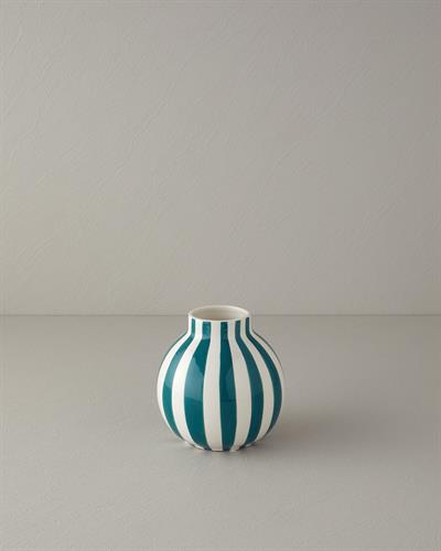 Exotic Strip Ваза Керамика 15,5x15,5x16 см Тюркоаз