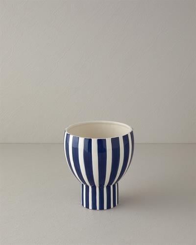 Exotic Strip Ваза Керамика 18x18x20,5 см Морскосин